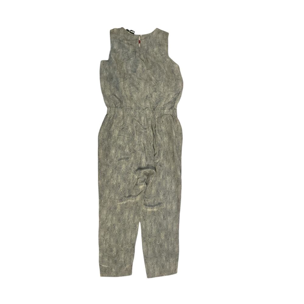 Women S Eileen Fisher The Fisher Project Jumpsuit Silk Chain Printed Drawstring - Picture 3 of 5